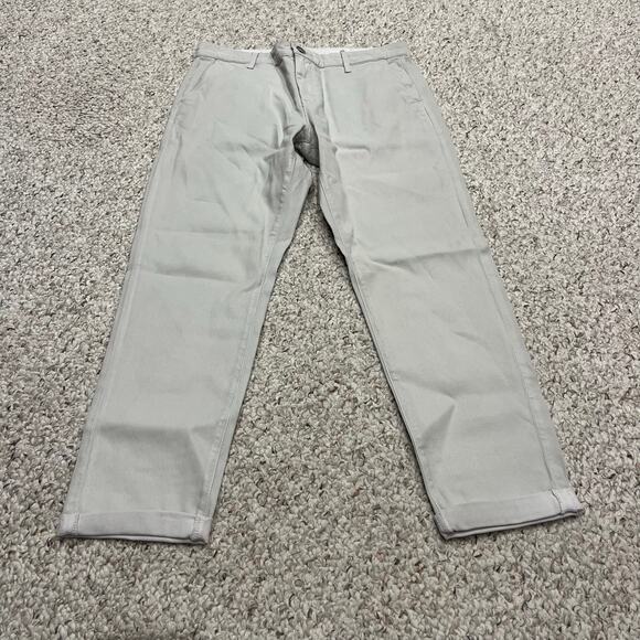 AG Adriano Goldschmied The Caden Tailored Trouser Sz 27 Tan Khaki Career Casual - Picture 1 of 6